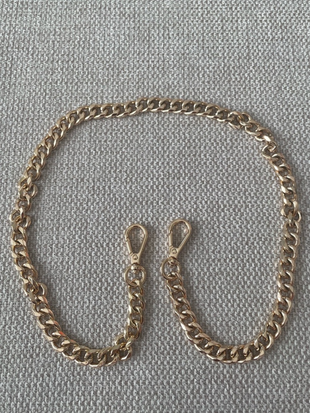 🆕 Shiny Gold Tone Purse Chain Strap – 60cm Shoulder Bag Chain